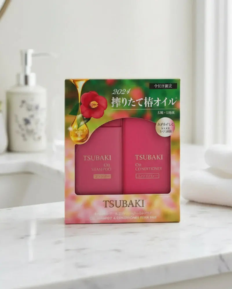 Shiseido Tsubaki Oil Shampoo & Conditioner Pump Pair Set Shiseido