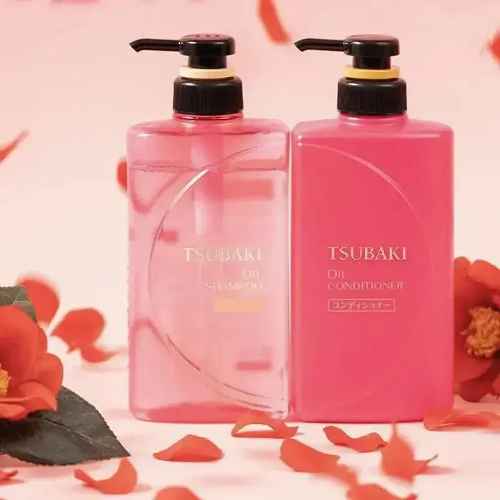 Shiseido Tsubaki Oil Shampoo & Conditioner Pump Pair Set Shiseido