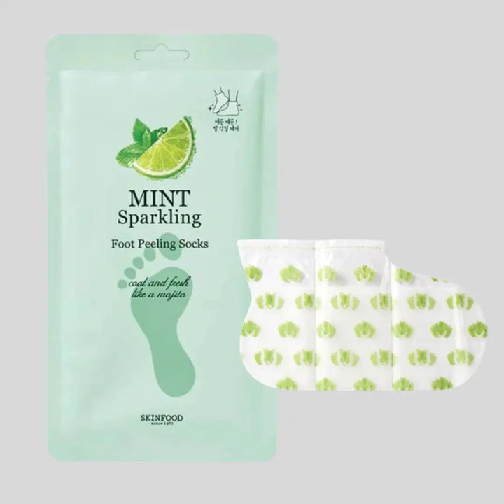 Skinfood Mint Sparkling Foot Care Socks (1 Pair) Skinfood