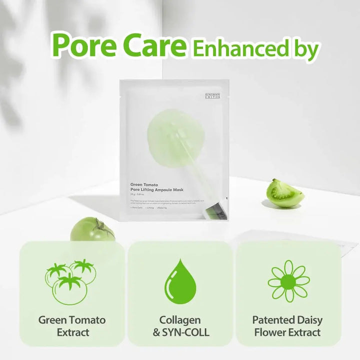 Sungboon Editor Green Tomato Pore Lifting Ampoule Mask Sungboon Editor