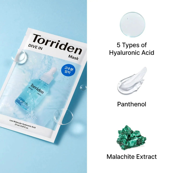 Torriden DIVE-IN Low Molecule Hyaluronic Acid Mask Torriden
