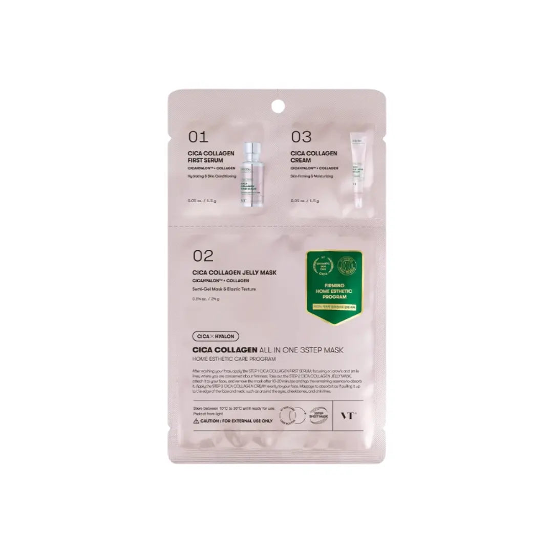 VT CICA COLLAGEN ALL-IN-ONE 3-STEP MASK VT Cosmetics