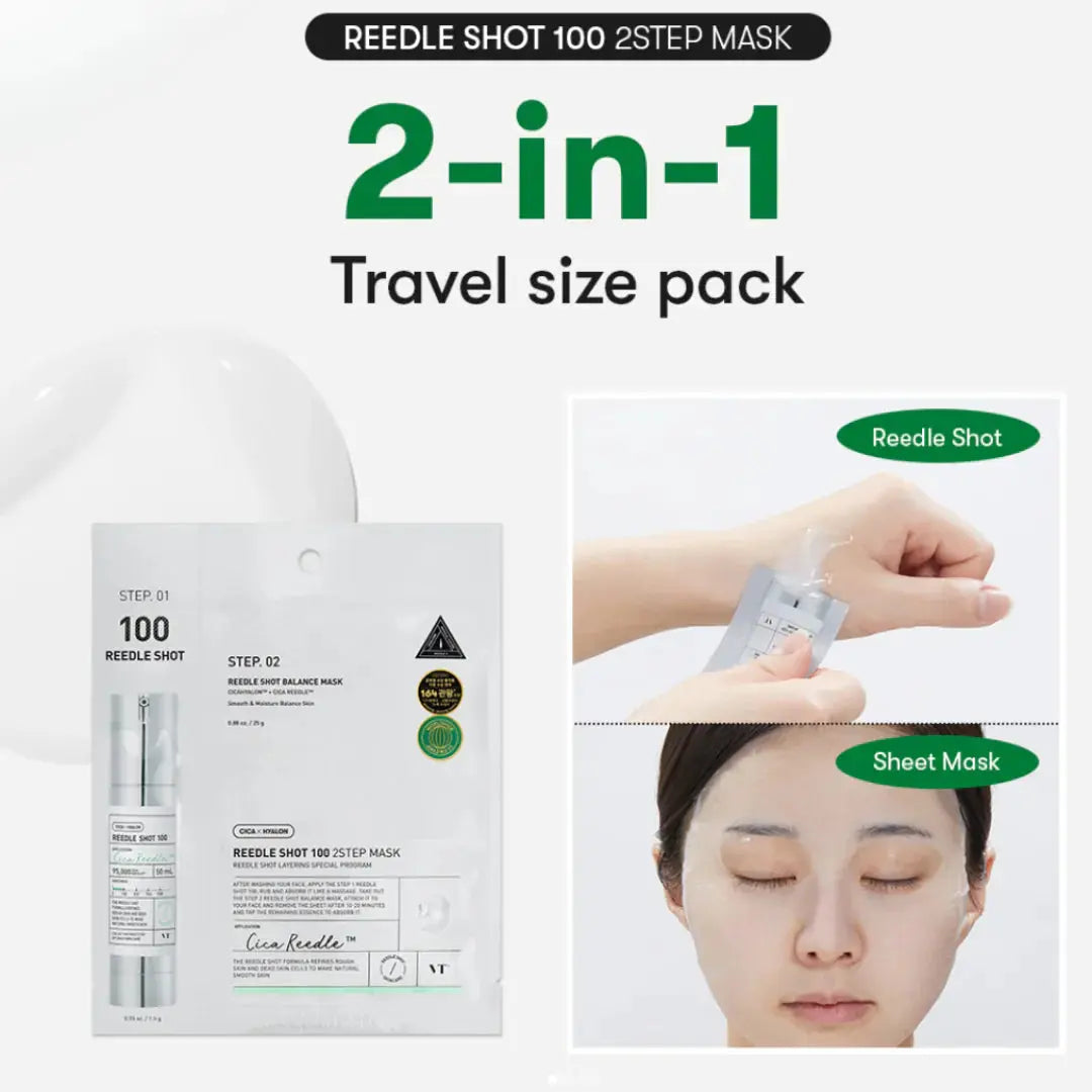 VT Reedle Shot 100 2-Step Sheet Mask (25g) VT Cosmetics