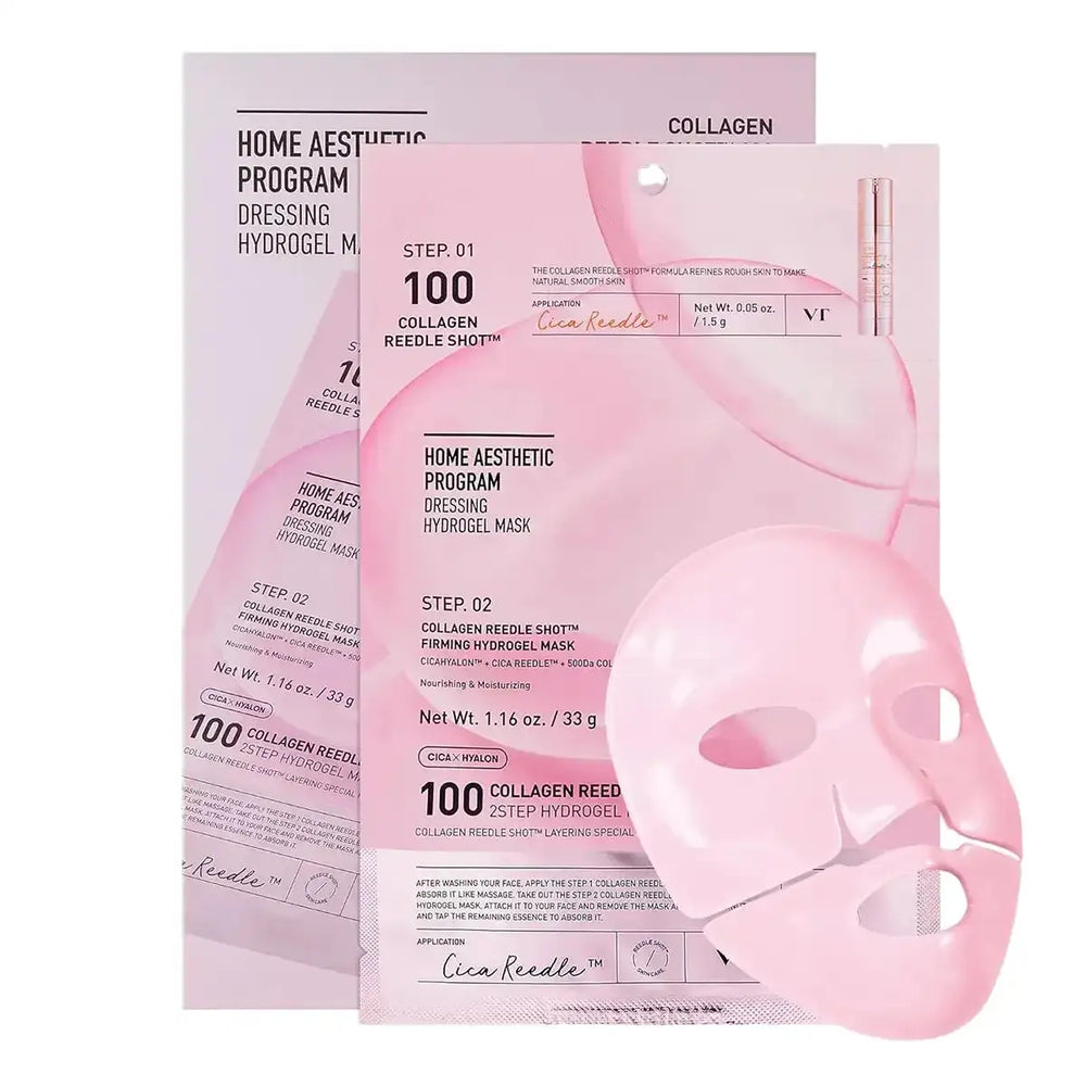 VT Cosmetics Collagen Reedle Shot 100 2-Step Hydrogel Mask (1.5g + 33g) VT Cosmetics