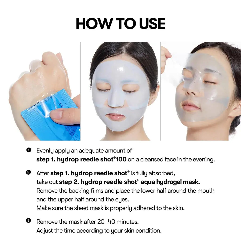 VT Cosmetics Hydrop Reedle Shot 100hL 2 Step Hydrogel Mask VT Cosmetics