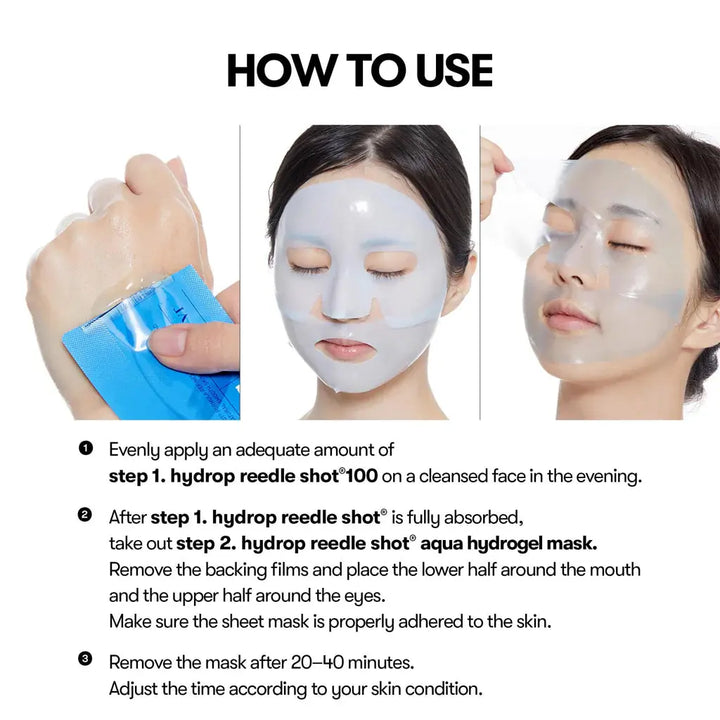 VT Cosmetics Hydrop Reedle Shot 100hL 2 Step Hydrogel Mask VT Cosmetics