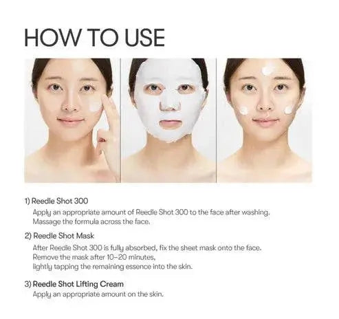 VT Reedle Shot All-In-One 3-Step Facial Mask Set (1.5g + 25g + 1.5g) VT Cosmetics