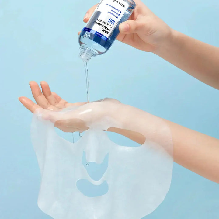 WELLAGE Real Hyaluronic Blue 100 Ampoule WELLAGE