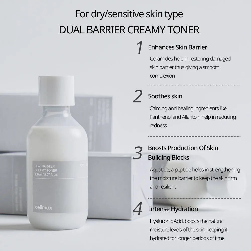 Celimax Dual Barrier Creamy Toner
