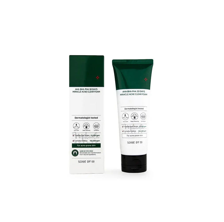 Some By Mi AHA BHA PHA 30 Days Miracle Acne Clear Foam SOME BY MI