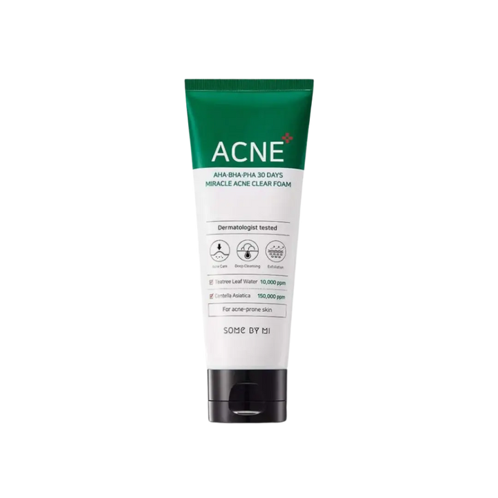 Some By Mi AHA BHA PHA 30 Days Miracle Acne Clear Foam SOME BY MI